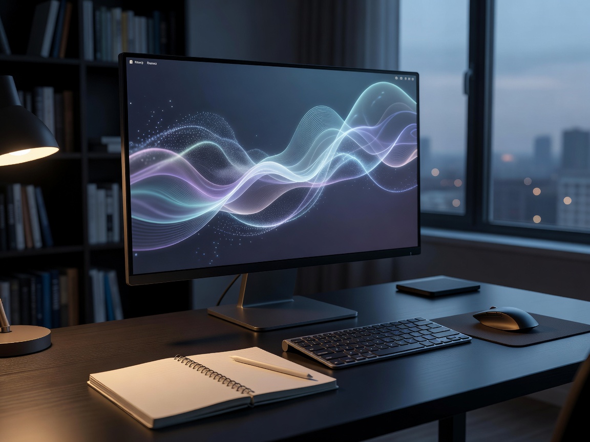 Notion AI interface loaded on digital study station